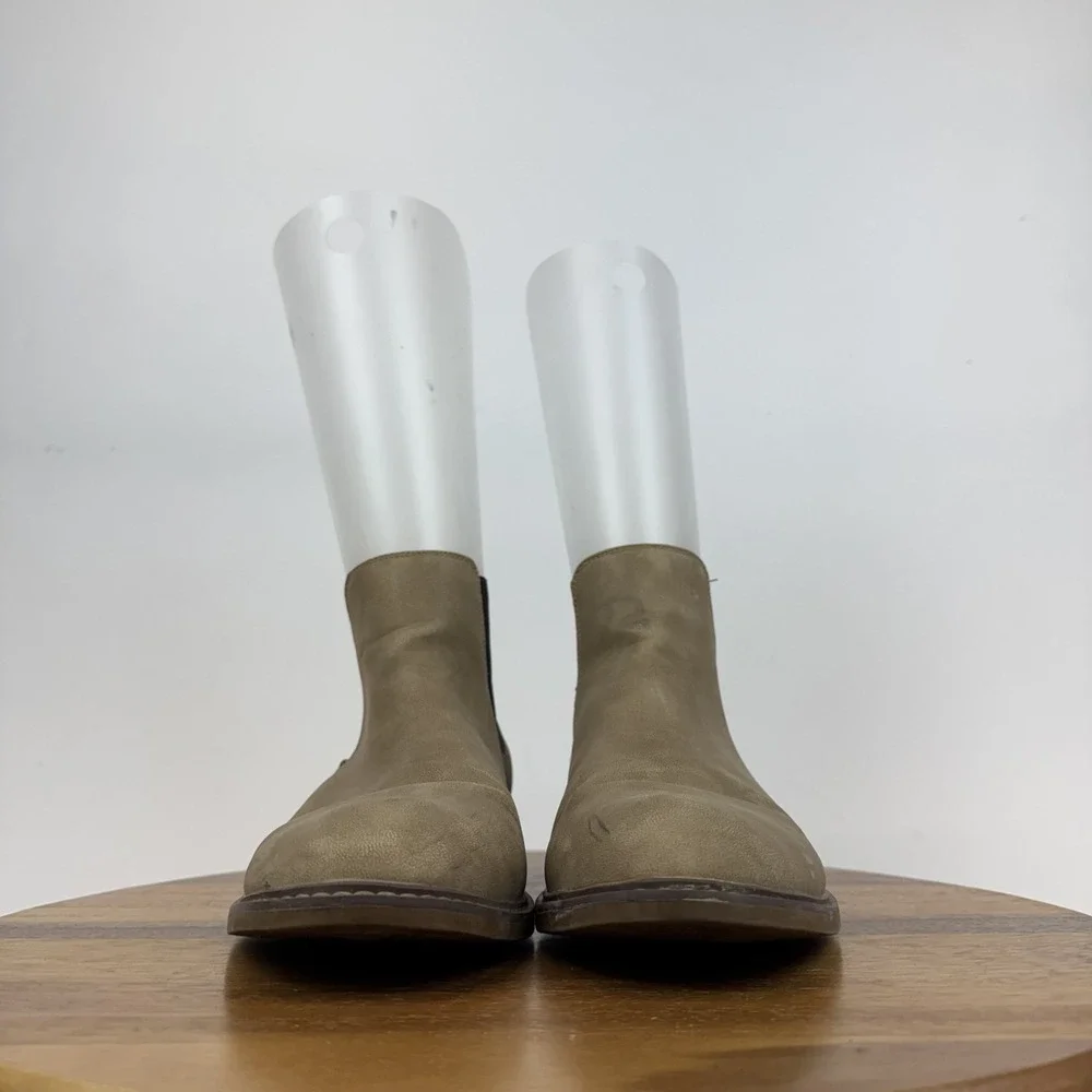 Mens Madden By Steve Madden Memille Beige Nubuck‎ Chelsea Boots Size 10.5